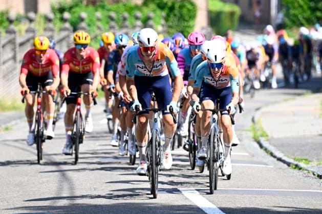 Baloise Belgium Tour 2026 Stage 5 HOEILAART, BELGIUM - JUNE 21 : Rider of Team NSN Development in action during stage 5 of the 95th edition of Baloise Tour of Belgium an UCI ProSeries 2.Pro cycling road race stage for Men Elite of 183.6 km with start in Gingelom and finish in Hoeilaart on June 21, 2026 in Hoeilaart, Belgium, 21 06 2026 ( Motordriver Stephan Boone - Hoeilaart Belgium  Copyright: xTomasxSiskx