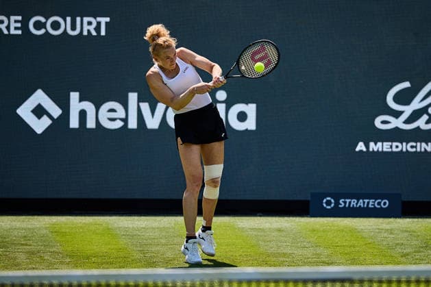 June 21, 2026, Bad Homburg, Hessen, Germany: Katerina Siniakova of Czech Republic returns with backhand to Liudmila Samsonova during the BAD HOMBURG OPEN powered by SOLARWATTT- WTA500 - Womens Tennis, 21.6.2026 in Bad Homburg (Tennis-Club Bad Homburg), Germany - Photo: Tennis 2026: Bad Homburg Open - WTA500: SAMSONOVA 6:3 7:5 SINIAKOVA  - ZUMAs343 20260621_zsp_s343_009 Copyright: xMathiasxSchulzx