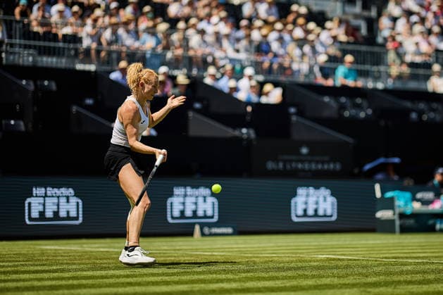 June 21, 2026, Bad Homburg, Hessen, Germany: Katerina Siniakova of Czech Republic returns with forehand to Liudmila Samsonova during the BAD HOMBURG OPEN powered by SOLARWATTT- WTA500 - Womens Tennis, 21.6.2026 in Bad Homburg (Tennis-Club Bad Homburg), Germany - Photo: Tennis 2026: Bad Homburg Open - WTA500: SAMSONOVA 6:3 7:5 SINIAKOVA  - ZUMAs343 20260621_zsp_s343_044 Copyright: xMathiasxSchulzx