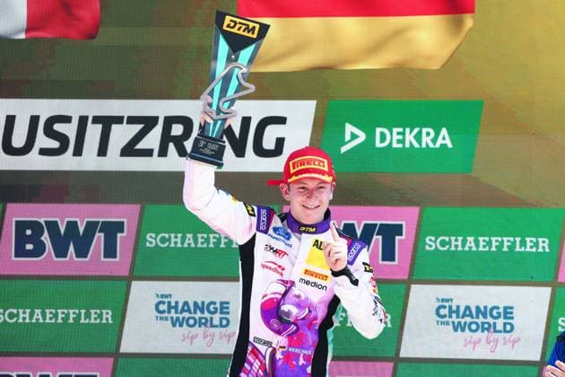 DTM, 5. + 6. Rennen DEKRA Lausitzring 2026 64 Ford Mustang GT3, HRT Ford Racing: Finn Wiebelhaus: picture by Gruppe C Photography Schipkau Lausitzring Brandenburg Deutschland Copyright: xGruppexCxPhotographyx
