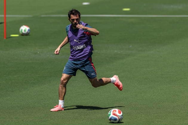 FIFA World Cup, WM, Weltmeisterschaft, Fussball 2026 - Portugal training Portugal s national team, Nationalteam player Bernardo Silva in action during the training session for the FIFA World Cup 2026 at Garden District Park, in Palm Beach, Florida, USA, 21 June 2026. Palm Beach Florida Estados Unidos  Copyright: xMIGUELxA.xLOPESx