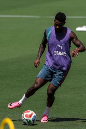 FIFA World Cup, WM, Weltmeisterschaft, Fussball 2026 - Portugal training Portugal s national team, Nationalteam player Nelson Semedo in action during the training session for the FIFA World Cup 2026 at Garden District Park, in Palm Beach, Florida, USA, 21 June 2026. Palm Beach Florida Estados Unidos  Copyright: xMIGUELxA.xLOPESx
