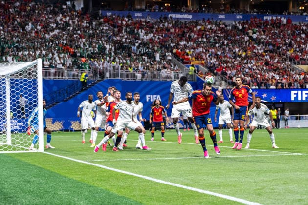 260621 Saud Abdulhamid of Saudi Arabia and Mikel Oyarzabal of Spain during the FIFA World Cup, WM, Weltmeisterschaft, Fussball 2026 football match between Spain and Saudi Arabia on June 21, 2026 in Atlanta. Photo: Ludvig Thunman BILDBYRAN kod LT LT0806 fotboll football soccer fotball vm fotbolls-vm fotball-vm fotbolls-vm 2026 fifa world cup 2026 day 11 bbeng *** June 21, 2026  Copyright: LUDVIGxTHUNMAN BB260621LT069