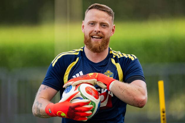 260621 Goalkeeper Viktor Johansson of the Swedish national football team at a training session during day 11 of the FIFA World Cup, WM, Weltmeisterschaft, Fussball 2026 in Dallas. Photo: Petter Arvidson BILDBYRAN kod PA PA1247 fotboll football soccer fotball vm fotbolls-vm fotball-vm fotbolls-vm 2026 fifa world cup 2026 träning practice training sverige sweden sverige a bbeng *** 260621 Goalkeeper Viktor Johansson of the Swedish national soccer team at a training session on Day 11 of the 2026 FIFA World Cup in Dallas. Photo  Copyright: PETTERxARVIDSON BB260621PA030