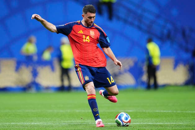 June 21, 2026, Atlanta, Georgia, United States: Aymeric Laporte of Spain plays the ball during the FIFA World Cup, WM, Weltmeisterschaft, Fussball 2026 Group H match between Spain and Saudi Arabia at Atlanta Stadium on June 21, 2026 in Atlanta, Georgia. Spain V Saudi Arabia: Group H - FIFA World Cup 2026  - ZUMAa181 20260621_zaa_a181_033 Copyright: xJosexBretonx