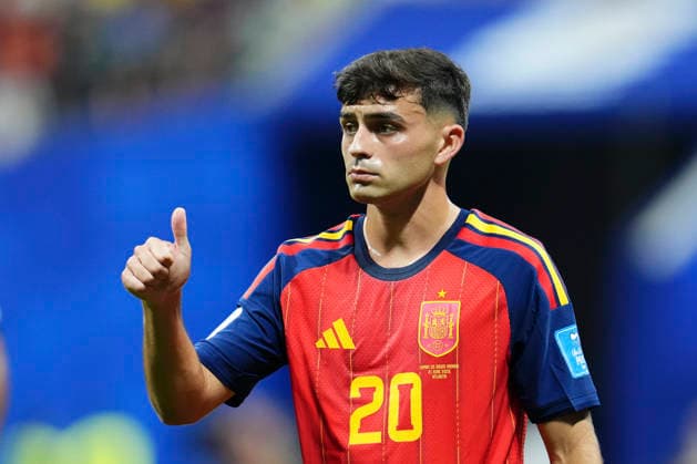 Spain v Saudi Arabia: Group H - FIFA World Cup, WM, Weltmeisterschaft, Fussball 2026 Pedri Gonzalez of Spain gestures during the FIFA World Cup 2026 Group H match between Spain and Saudi Arabia at Atlanta Stadium on June 21, 2026 in Atlanta, Georgia. Atlanta GA United States  Copyright: xJosexBretonx originalFilename:bretonhernandez-spainvsa260621_npq0y.jpg