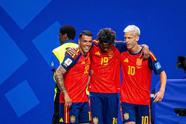21.06.2026, ATLANTA, PILKA NOZNA (FOOTBALL), FIFA World Cup, WM, Weltmeisterschaft, Fussball 2026, MECZ HISZPANIA - ARABIA SAUDYJSKA ( SPAIN - SAUDI ARABIA ) NZ LAMINE YAMAL BRAMKA RADOSC GOL GOAL FOTO LUKASZ SKWIOT CYFRASPORT NEWSPIX.PL --- Newspix.pl POLAND OUT!  20260621CSLS00027