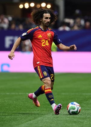 FIFA World Cup, WM, Weltmeisterschaft, Fussball 2026 - Group H - Spain vs Saudi Arabia Marc Cucurella of Spain in action during the FIFA World Cup 2026 group stage match Spain against Saudi Arabia, in Atlanta, USA, 21 June 2026. ATLANTA United States  Copyright: xRONALDxWITTEKx
