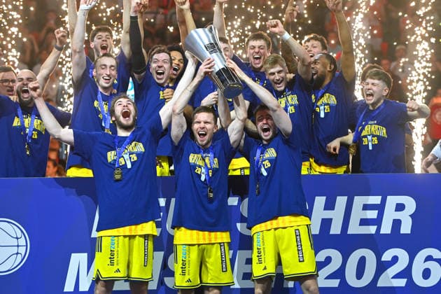 Basketball, BBL, Final, Bayern Munich v Alba Berlin; Alba Berlin are champions
