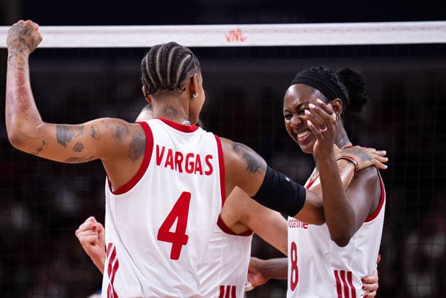 Turkiye v China - 2026 FIVB Volleyball Nations League ANKARA, TURKIYE - JUNE 21: Players of Turkiye celebrate after scoring a point during the 2026 FIVB Volleyball Nations League (VNL) Week 2 match between Turkiye and China at the Ankara Sports Hall in Ankara, Turkiye on June 21, 2026. Betul Abali Anadolu Ankara Turkey. Editorial use only. Please get in touch for any other usage.  Copyright: x2026xAnadoluxBetulxAbalix