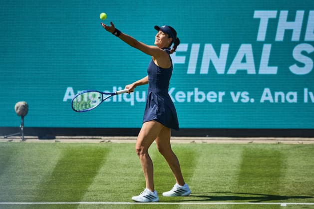 June 21, 2026, Bad Homburg, Hessen, Germany: Ana Ivanovic of Serbia serves to Angelique Kerber of Germany during the BAD HOMBURG OPEN powered by SOLARWATTT- WTA500 - Womens Tennis, 20.6.2026 in Bad Homburg (Tennis-Club Bad Homburg), Germany - Photo: Tennis 2026: Bad Hombug Open - WTA500: KERBER 6:3 7:5 IVANOVIC  - ZUMAs343 20260621_zsp_s343_182 Copyright: xMathiasxSchulzx