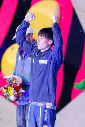 CLIMBING - World Climbing Series INNSBRUCK,AUSTRIA,21.JUN.26 - CLIMBING - World Climbing Series, lead. Image shows Neo Suzuki (JPN).  GEPAxpictures xMarkoxVulic