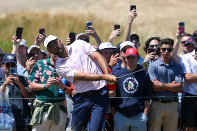 US Open Golf Championship - Round 4 Scottie Scheffler of the US during the fourth round of the 2026 US Open golf tournament at the Shinnecock Hills Golf Club in Southampton, New York, USA, 21 June 2026. SOUTHAMPTON NEW YORK UNITED STATES  Copyright: xSARAHxYENESELx