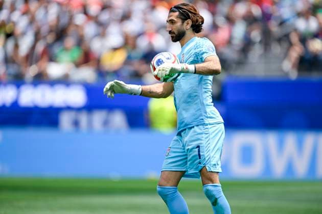 Belgium vs Iran - FIFA World Cup, WM, Weltmeisterschaft, Fussball 2026 LOS ANGELES, USA - JUNE 21 : Beiranvand Alireza goalkeeper of Iran in action during the FIFA World Cup 2026 Group G match between Belgium and Iran at the SOFI STADIUM on June 21, 2026 in Los Angeles, USA, 21 06 2026 Los Angeles United States of America  Copyright: xNicoxVereeckenx