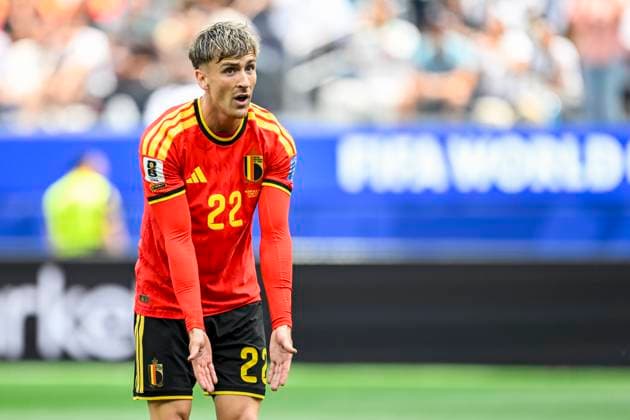 Belgium vs Iran - FIFA World Cup, WM, Weltmeisterschaft, Fussball 2026 LOS ANGELES, USA - JUNE 21 : Saelemaekers Alexis midfielder of Belgium during the FIFA World Cup 2026 Group G match between Belgium and Iran at the SOFI STADIUM on June 21, 2026 in Los Angeles, USA, 21 06 2026 Los Angeles United States of America  Copyright: xNicoxVereeckenx