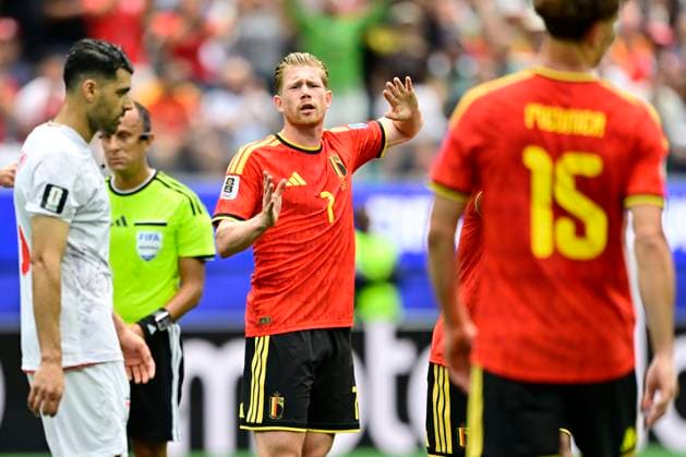 Belgium vs Iran - FIFA World Cup, WM, Weltmeisterschaft, Fussball 2026 LOS ANGELES, USA - JUNE 21 : De Bruyne Kevin forward of Belgium during the FIFA World Cup 2026 Group G match between Belgium and Iran at the SOFI STADIUM on June 21, 2026 in Los Angeles, USA, 21 06 2026 Los Angeles United States of America  Copyright: xJanxDexMeuleneirx