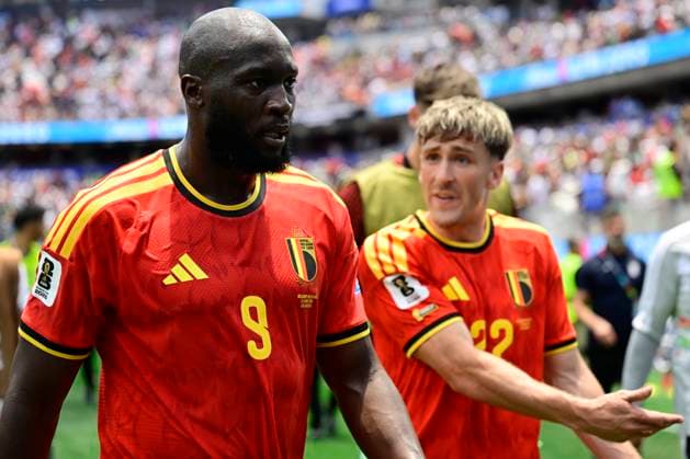 Belgium vs Iran - FIFA World Cup, WM, Weltmeisterschaft, Fussball 2026 LOS ANGELES, USA - JUNE 21 : Lukaku Romelu forward of Belgium and Saelemaekers Alexis midfielder of Belgium during the FIFA World Cup 2026 Group G match between Belgium and Iran at the SOFI STADIUM on June 21, 2026 in Los Angeles, USA, 21 06 2026 Los Angeles United States of America  Copyright: xJanxDexMeuleneirx