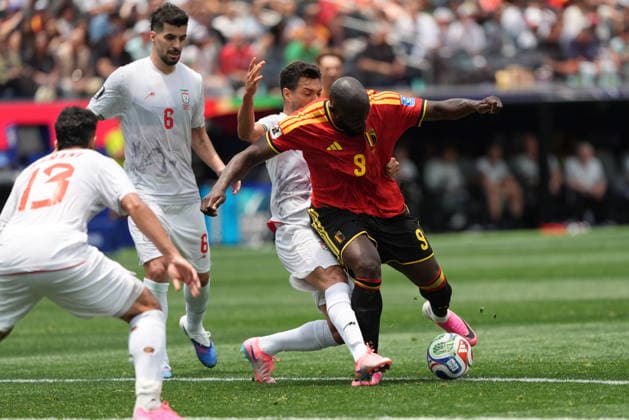 Belgium v IR Iran - FIFA World Cup, WM, Weltmeisterschaft, Fussball 2026 - Group G LOS ANGELES, CALIFORNIA - JUNE 21: Romelu Lukaku (9) of Belgium in action during the 2026 FIFA World Cup First Stage Group G match between Belgium and IR Iran at the Los Angeles Stadium (SoFi Stadium) in Inglewood, California, United States on June 21, 2026. Tayfun Coskun Anadolu California United States. Editorial use only. Please get in touch for any other usage.  Copyright: x2026xAnadoluxTayfunxCoskunx