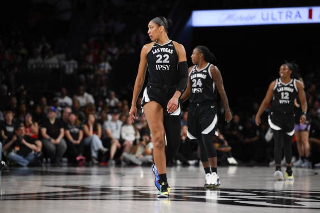 June 21, 2026, Las Vegas, Nevada, USA: Las Vegas Aces lead over Golden State Valkyries end of halftime 50-30 during 2026 WNBA, Basketball Damen, USA regular-season game at Michelob ULTRA Arena in Las Vegas. WNBA 2026: Las Vegas Aces Vs Golden State Valkyries  - ZUMAo117 20260621_zsp_o117_001 Copyright: xMikaelxOnax