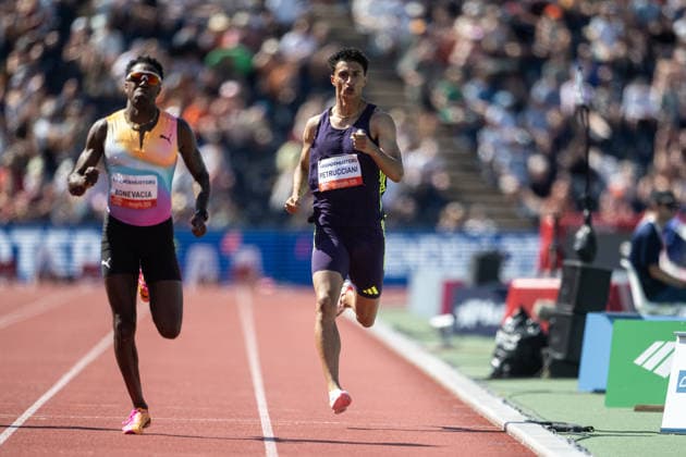 FBK Games 2026. Ricky Petrucciani from Switzerland competes in the Men s 400m during the FBK Games 2026 in Hengelo, Netherlands, on June 21, 2026. Hengelo Netherlands  Copyright: xAndyxAstfalckx originalFilename:astfalck-fbkgames260621_npb6i.jpg