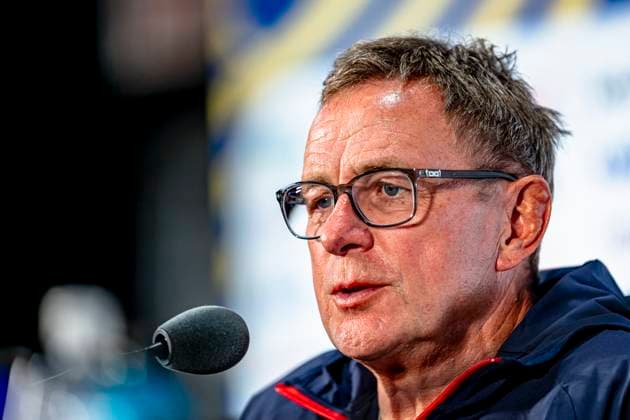 DALLAS - Austria national team, Nationalteam coach Ralf Rangnick during the 2026 World Cup, Austrian press conference, PK, Pressekonferenz at AT&T Stadium on June 21, 2026 in Dallas, United States. (Photo by Stefan Koops EYE4IMAGES DeFodi Images) - *** DALLAS