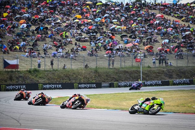 MOTO - MOTO GP - CZECHIA GRAND PRIX 2026 21 MORBIDELLI Franco (ita), Pertamina Enduro VR46 Racing Team, Ducati Desmosedici GP25, action with 23 BASTIANINI Enea (ita), Red Bull KTM Tech3, KTM RC16 during the 2026 MotoGP Monster Energy Grand Prix of Czechia, at Brno, from Junes 19 to 21, in Czech Republic - BrnoCzechia  Copyright: xGIGIxSOLDANOx