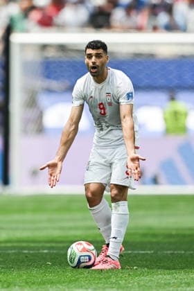 Mehdi Taremi of IR Iran gestures during a FIFA Men’s World Cup 2026 Group Stage football match between Belgium and Iran at Los Angeles Stadium, in Inglewood on June 21th 2026 (Photo by Nayra Halm SPP)  Copyright: xNayraxHalm SPPx Sportspressphoto_SPR172934