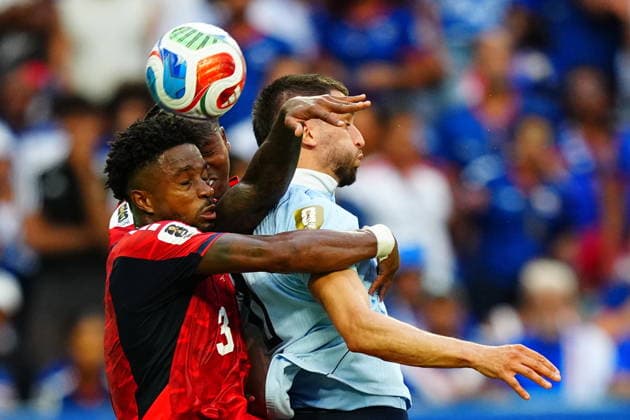 Uruguay v Cape Verde - FIFA World Cup, WM, Weltmeisterschaft, Fussball 2026 - Group H FLORIDA, USA - JUNE 21: ‘Diney’ Borges (3) of Cape Verde in action during the 2026 FIFA World Cup First Stage Group H match between Uruguay and Cape Verde at the Hard Rock Stadium (Miami Stadium) in Miami Gardens, Florida, United States on June 21, 2026. Evrim Aydin Anadolu Florida United States. Editorial use only. Please get in touch for any other usage.  Copyright: x2026xAnadoluxEvrimxAydinx
