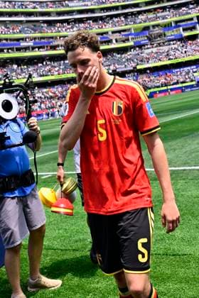 Belgium vs Iran - FIFA World Cup, WM, Weltmeisterschaft, Fussball 2026 LOS ANGELES, USA - JUNE 21 : De Cuyper Maxim defender of Belgium during the FIFA World Cup 2026 Group G match between Belgium and Iran at the SOFI STADIUM on June 21, 2026 in Los Angeles, USA, 21 06 2026 Los Angeles United States of America  Copyright: xJanxDexMeuleneirx