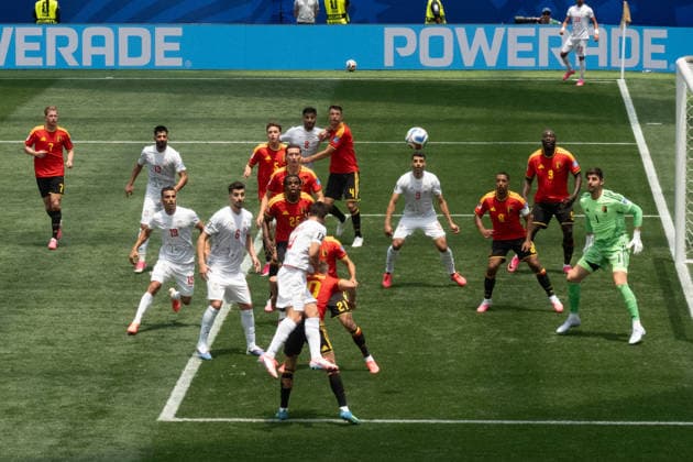 June 21, 2026, Ingelwood, California, USA: Second half action at the FIFA World Cup, WM, Weltmeisterschaft, Fussball 2026 Group G match between Belgium and IR Iran at Los Angeles Stadium on June 21, 2026 in Inglewood, California. Belgium V IR Iran: Group G - FIFA World Cup 2026  - ZUMAb148 20260621_zap_b148_055 Copyright: xBryanxSmithx