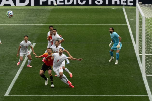 June 21, 2026, Ingelwood, California, USA: First half action at the FIFA World Cup, WM, Weltmeisterschaft, Fussball 2026 Group G match between Belgium and IR Iran at Los Angeles Stadium on June 21, 2026 in Inglewood, California. Ingelwood USA - ZUMAb148 20260621_zap_b148_085 Copyright: xBryanxSmithx