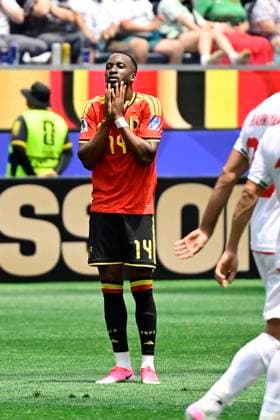 Belgium vs Iran - FIFA World Cup, WM, Weltmeisterschaft, Fussball 2026 LOS ANGELES, USA - JUNE 21 : Lukebakio Dodi forward of Belgium during the FIFA World Cup 2026 Group G match between Belgium and Iran at the SOFI STADIUM on June 21, 2026 in Los Angeles, USA, 21 06 2026 Los Angeles United States of America  Copyright: xJanxDexMeuleneirx