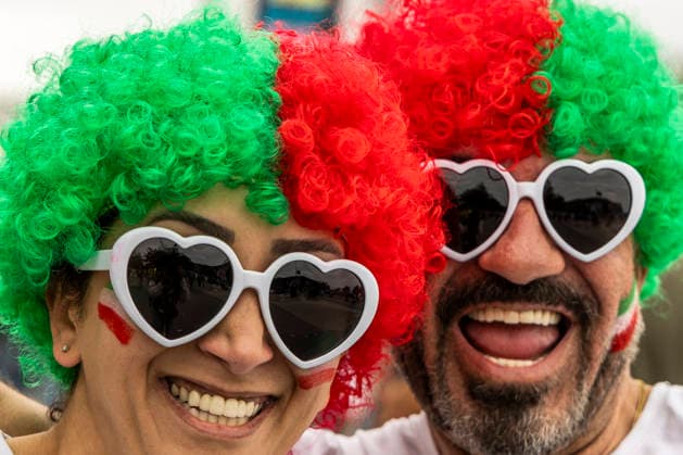 June 21, 2026, Los Angeles, California, United States: Soccer fans are seen before the FIFA World Cup, WM, Weltmeisterschaft, Fussball Group G soccer match between IR Iran and Belgium at SoFi Stadium. Final score; IR Iran 0:0 Belgium IR Iran Vs Belgium In Los Angeles, USA - 21 Jun 2026  - ZUMAs197 20260621_aaa_s197_310 Copyright: xRingoxChiux