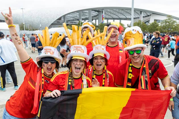 June 21, 2026, Los Angeles, California, United States: Soccer fans are seen before the FIFA World Cup, WM, Weltmeisterschaft, Fussball Group G soccer match between IR Iran and Belgium at SoFi Stadium. Final score; IR Iran 0:0 Belgium IR Iran Vs Belgium In Los Angeles, USA - 21 Jun 2026  - ZUMAs197 20260621_aaa_s197_315 Copyright: xRingoxChiux