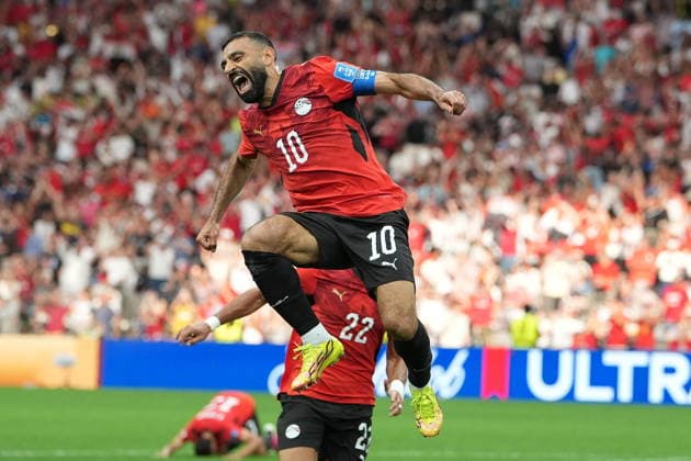 FIFA World Cup, WM, Weltmeisterschaft, Fussball 2026 - Group G - New Zealand vs Egypt epaselect Mohamed Salah of Egypt celebrates scoring the 1-2 goal during the FIFA World Cup 2026 group stage match New Zealand against Egypt, in Vancouver, Canada, 21 June 2026. VANCOUVER Canada  Copyright: xBOBxFRIDx