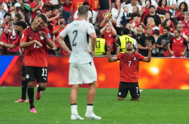 June 21, 2026, Vancouver, Bc, CANADA: Egypt s Mahmoud Hassan Trezeguet (7) celebrates his goal against New Zealand during second half World Cup group G soccer action, in Vancouver, Sunday, June 21, 2026. Canada News - June 21, 2026  - ZUMAc35_ 20260621_zaf_c35_224 Copyright: xEthanxCairnsx