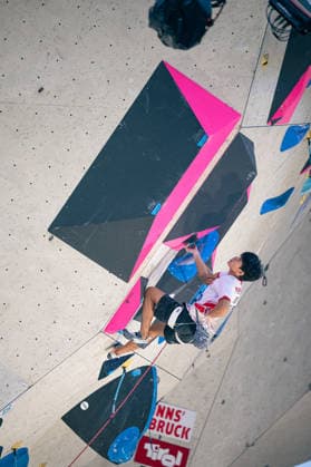 21.06.2026: Klettern - Seilklettern: World Climbing Series Innsbruck 2026 - Finale Herren Putra Tri Ramadani (INA) Innsbruck Kletterzentrum Innsbruck Österreich *** June 21, 2026 Climbing Rope Climbing World Climbing Series Innsbruck 2026 Mens Final Putra Tri Ramadani INA Innsbruck Climbing Center Innsbruck, Austria,detected_source_language