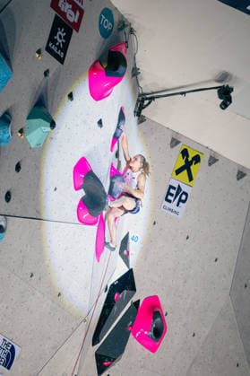 21.06.2026: Klettern - Seilklettern: World Climbing Series Innsbruck 2026 - Finale Damen Janja Garnbret (SLO) Innsbruck Kletterzentrum Innsbruck Österreich *** June 21, 2026 Climbing Rope Climbing World Climbing Series Innsbruck 2026 Womens Final Janja Garnbret (SLO) Innsbruck Climbing Center, Innsbruck, Austria,detected_source_language