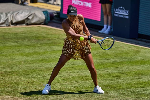 June 22, 2026, Bad Homburg, Hessen, Germany: Naomi Osaka of Japan returns with backhand to Magdalena Frech of Poland during the BAD HOMBURG OPEN powered by SOLARWATTT- WTA500 - Womens Tennis, 22.6.2026 in Bad Homburg (Tennis-Club Bad Homburg), Germany - Photo: Tennis 2026: Bad Hombug Open - WTA500: OSAKA 6:4 6:1 FRECH  - ZUMAs343 20260622_zsp_s343_033 Copyright: xMathiasxSchulzx