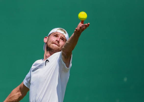 Jerome Kim (SUI), Herren Einzel, Men s Singles, Qualifikation, Wimbledon Tennis - Wimbledon 2026 - Grand Slam ITF ATP, Tennis Herren WTA, Tennis Damen - AELTC - London - - Great Britain - 22 June 2026. *** Jerome Kim SUI, Mens Singles, Qualifying, Wimbledon Tennis, Wimbledon 2026, Grand Slam, ITF, ATP, WTA, AELTC, London, Great Britain, June 22, 2026,detected_source_language Copyright: xJuergenxHasenkopfx