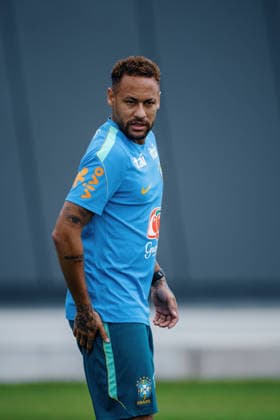 Treino da Seleção Brasileira NOVA JERSEY, NJ - 22.06.2026: TREINO DA SELEcaO BRASILEIRA - Neymar Jr. during a training session with the Brazilian national team, Nationalteam at the New York Red Bulls training center in Morristown, New Jersey, United States. The Brazilian team will face Scotland on Wednesday in the third round of Group C of the 2026 FIFA World Cup, WM, Weltmeisterschaft, Fussball (Photo: Marcelo Machado de Melo Fotoarena) x2967356x  MarceloxMachadoxdexMelo