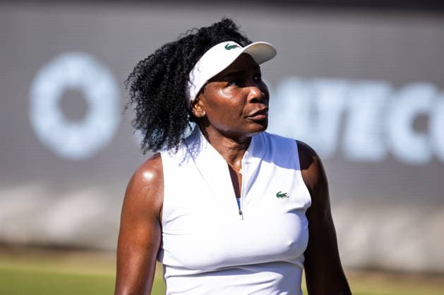 BAD HOMBURG, GERMANY - JUNE 22: Venus Williams (USA) during the Bad Homburg Open powered by Solarwatt Singles match between Venus Williams (USA) vs Irina-Camelia Begu (ROU) at Kurpark Bad Homburg on June 22, 2026 in Bad Homburg, Germany. Hessen Germany Copyright: xSteffiexWunderlx