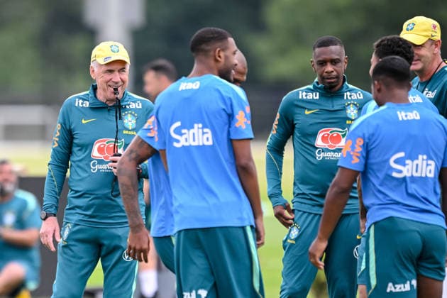 coach Carlo Ancelotti (Brazil) Looks on during the Brazil training session at Columbia Park Training Facility on June 22, 2026 in Morristown, New Jersey. (Photo by Harry Langer DeFodi Images) - *** Coach Carlo Ancelotti watches the Brazil training session at Columbia Park Training Facility on June 22, 2026, in Morristown, New Jersey. Photo by Harry Langer, DeFodi Images,detected_source_language
