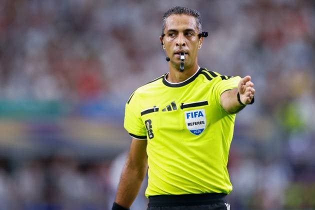 DALLAS, 22-06-2026, Dallas AT&T Stadium, World Cup 2026 Match between Argentina and Austria. Picture shows Referee Amin Mohamed Omar Argentina - Austria (World Cup 2026)  x204557601x Copyright: