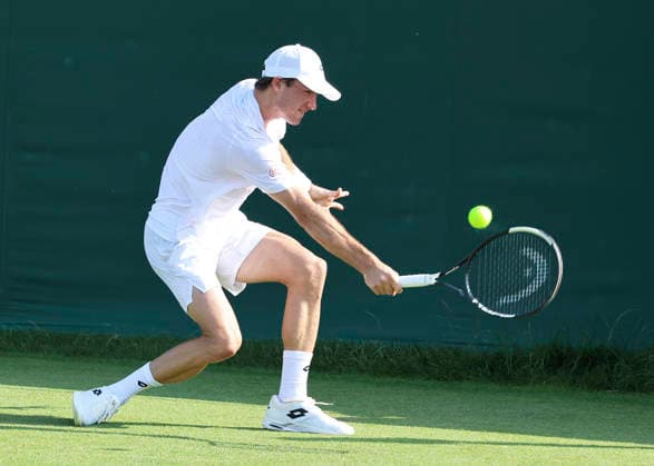 TENNIS - Wimbledon 2026 LONDON,ENGLAND,22.JUN.26 - TENNIS - ATP, Tennis Herren World Tour, Wimbledon, Grand Slam, qualification. Image shows Lukas Neumayer (AUT).  GEPAxpictures xAlanxGrieves