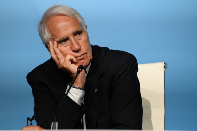 SOCCER - Other - FIGC 2026 Elective Assembly Photo by IPA ABACAPRESS.COM85946764 - Giovanni Malago’ during the press conference, PK, Pressekonferenz held by the new FIGC President at the Rome Cavalieri - A&Waldorf Astoria Hotel in Rome, Italy, on Monday, June 22, 2026. Sports - Soccer. Roma Italy  Copyright: xIPAxSport ABACAx