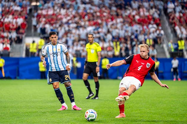 Xaver Schlager of Austria during the match between Argentina and Austria in the second round of the group stage of the 2026 World Cup, held at Houston Stadium in Dallas, United States. Richard Callis Fotoarena (Richard Callis SPP)  Copyright: xRichardxCallisx xSPPx spp-en-RiCa-2967741