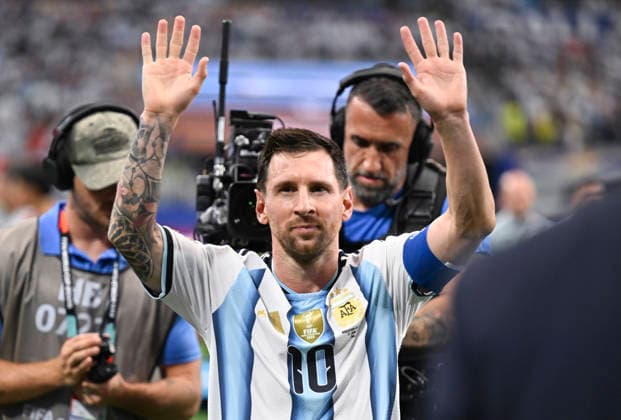 (260623) -- DALLAS, June 23, 2026 -- Lionel Messi of Argentina greets spectators after the group J match between Argentina and Austria at the 2026 FIFA World Cup, WM, Weltmeisterschaft, Fussball at Dallas Stadium in Dallas, the United States, June 22, 2026. ) (SP)U.S.-DALLAS-FOOTBALL-FIFA WORLD CUP-GROUP J-ARG VS AUT ChengxMin 