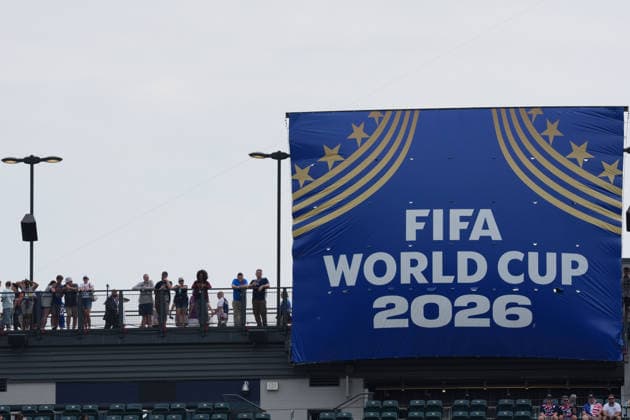 People wait for the start of a Group I match in the 2026 FIFA World Cup, WM, Weltmeisterschaft, Fussball between France and Iraq at Lincoln Financial Field in Philadelphia, United States, 22 June 2026. FIFA World Cup 2026 - Group I Francia vs. Irak !ACHTUNG: NUR REDAKTIONELLE NUTZUNG!  Copyright: xAngelxColmenaresx GR1081 20260622-55020677735_1