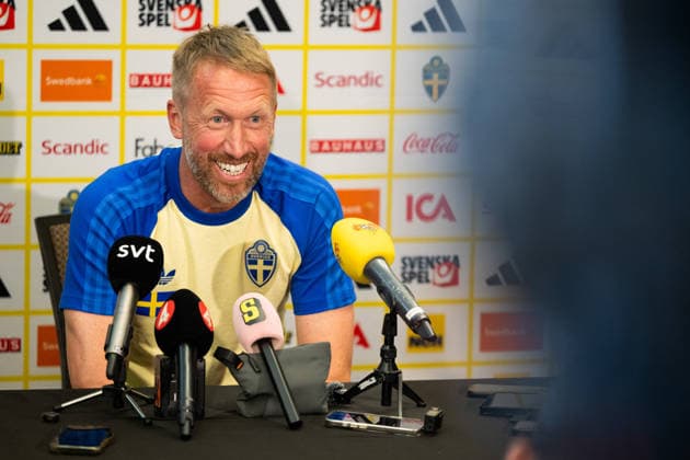 260622 Head coach Graham Potter of the Swedish men s national football team at a press meet during day 12 of the FIFA World Cup, WM, Weltmeisterschaft, Fussball 2026 on June 22, 2026 in Dallas. Photo: Petter Arvidson BILDBYRAN kod PA PA1249 fotboll football soccer fotball vm fotbolls-vm fotball-vm fotbolls-vm 2026 fifa world cup 2026 pressträff event meeting sverige sweden sverige a day 12 bbeng *** June 22, 2026  Copyright: PETTERxARVIDSON BB260622PA036